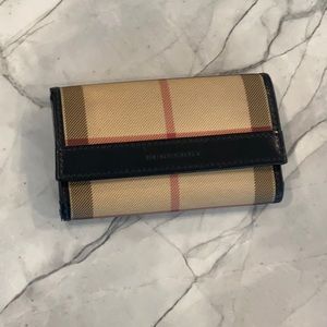 Authentic Burberry cards and key holder